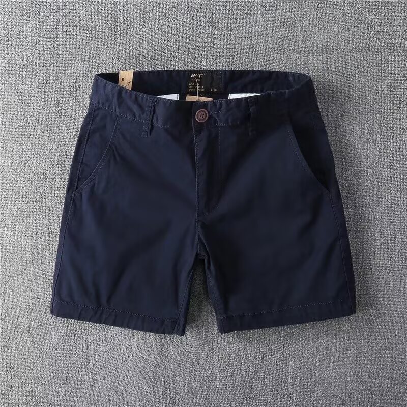 Pantalones cortos de gama alta de lujo ligero, pantalones de tres puntos para hombres, pantalones de traje de herramientas, moda empresarial británica, comercio exterior, venta al por mayor transfronteriza