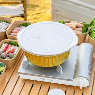 Outdoor Pots, Camping Cookware, Tin Foil Pots, Disposable Hot Pot, Picnic Cassette Stove, Portable Barbecue Cooking Pot