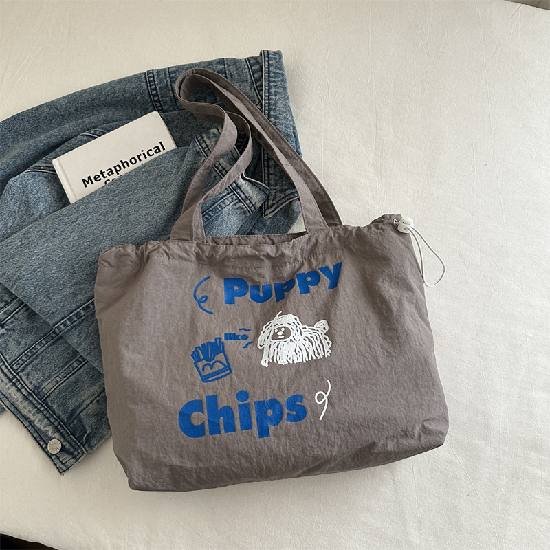 Coreano de estilo ins lindas bolsas de hombro versátiles bolsas de lona de gran capacidad para estudiantes de clase de viaje ocio bolsas de mano para mujeres