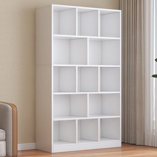 Bookshelf Rack Floor-Standing Wall-Mounted Living Room Multi-Layer Cabinet Storage Locker Simple Student Home Bookcase Display Rack