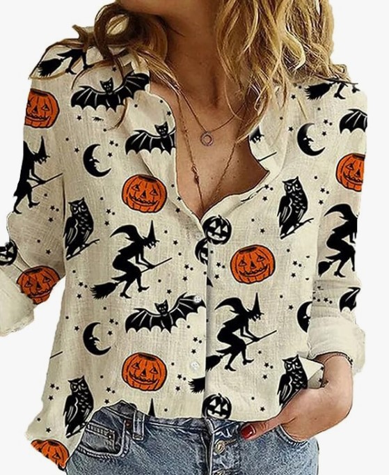 Women's Blouse Long Sleeve Blouses Printing Casual Printing display picture 2