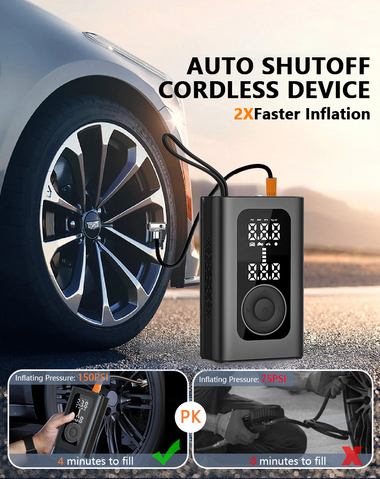 Amazon Cross-Border 19-Cylinder Wireless Air Pump Car Basketball Bicycle Multi-Function Electric Air Pump