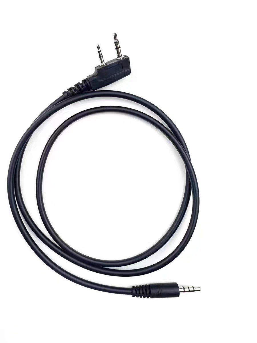 Baofeng Quan Deng Kenwood에 적합한 워키 토키 K 헤드 - 3.5mm 남성 오디오 케이블 자동차 AUX 입력 케이블