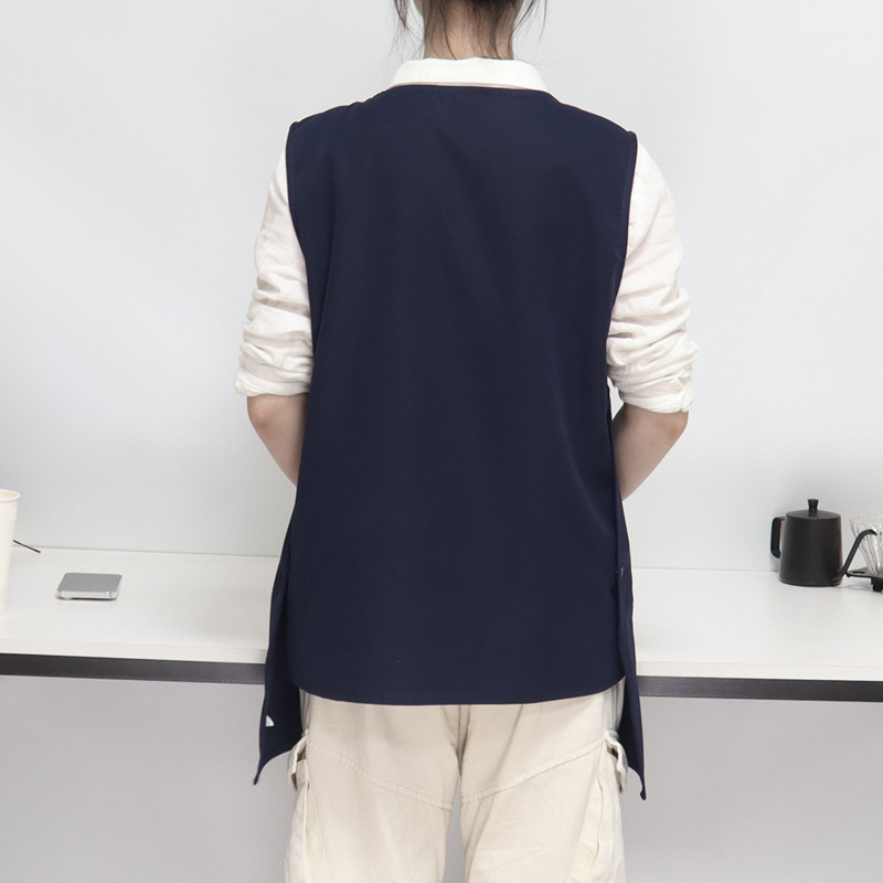 Transfronterizo Amazon delantal impermeable caballo clip tipo alta sensación de abrigo sin mangas ropa de trabajo chaleco delantal de cocina