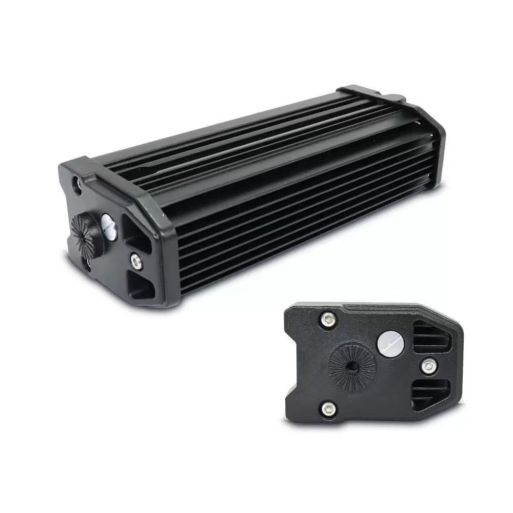 Car single-row 6D lens strip light LED off-road vehicle light truck 12V 24V front bumper grille auxiliary light