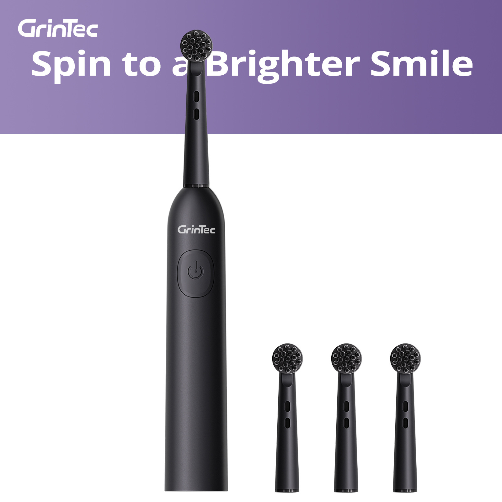 New Rotating Electric Toothbrush 2 Sections of Aaa Dry Battery Plaid Soft Hair Cartoon Electric Toothbrush