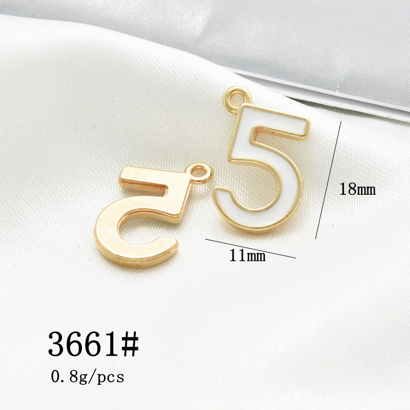 10 PCS/Package Alloy Artificial Pearls Rhinestones Enamel Plating Inlay Polished Pendant display picture 17