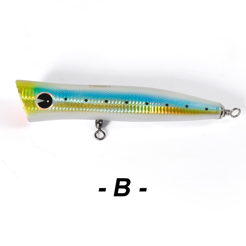 Noeby/noeby 18cm/80g cebo mar pesca madera ola escalada cebo luya cebo popperlure arma de oro GT cebo