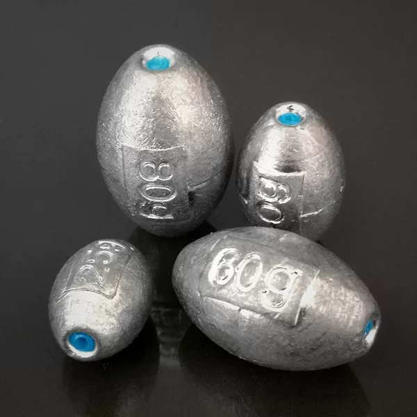 Olive-shaped fishing iron pendant plastic core open-core iron pendant remote cast anti-hanging bottom throwing rod sea rod explosive hook hollow iron pendant