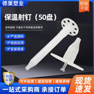 Insulation Nails for Interior and Exterior Walls, 50-Pack Insulation Gas Nails, National Standard Insulation Nails, Rock Wool Board Nails