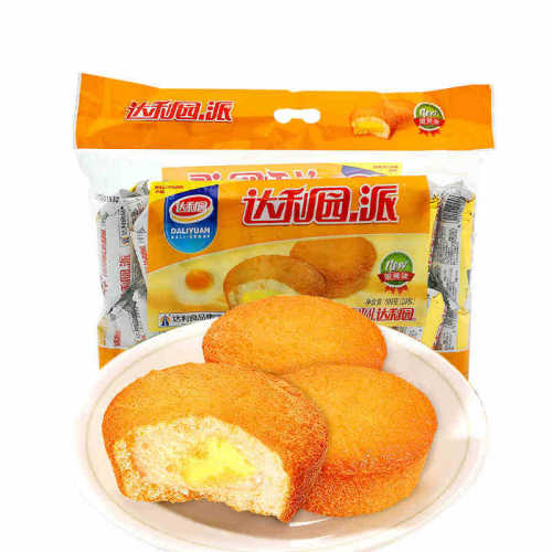 Daliyuan Egg Yolk Pie Strawberry Pie Chocolate Pie 460g Bag Office Breakfast Center Cake Snack