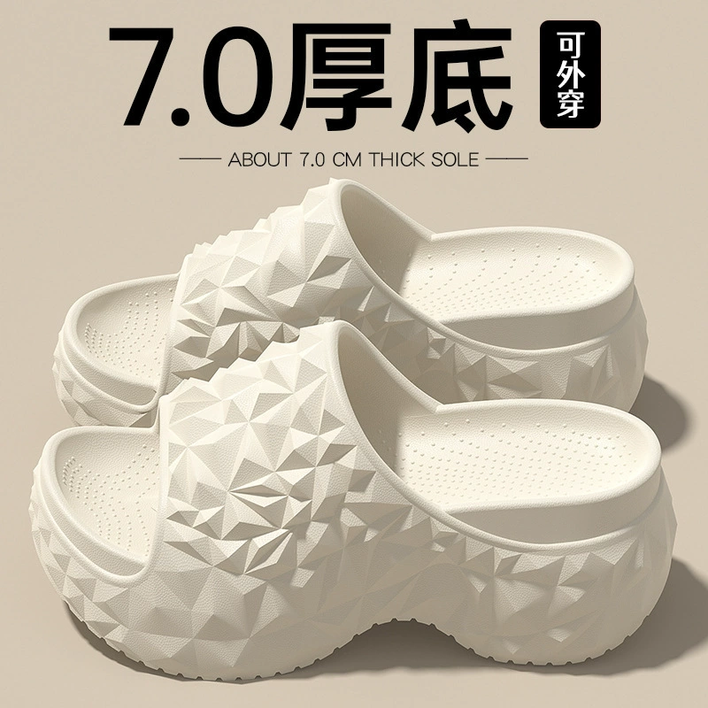 Женские туфли с толстым дном, утолщенные подошвы, противоскользящие и износостойкие могут носить EVA, чтобы наступить на фекалии