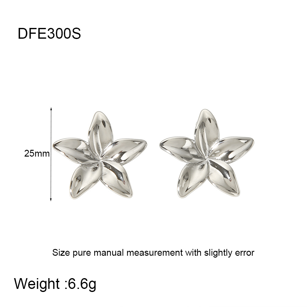 10g Weight 0.03µm-0.05µm Gold Plating Thickness PVD Coated Gold Plating Process 304 Stainless Steel Ear Needle Material 18K Real Gold Plated Plating Material Ear Studs Classification 1 Pair IG Style Vintage Style Flower 304 Stainless Steel 18K Gold Plated Ear Studs