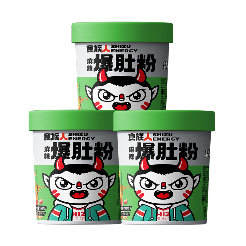 【包邮】食族人麻辣爆肚粉150g*6桶整箱即食冲泡方便粉丝速食米线|undefined