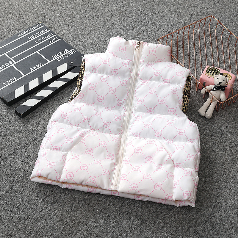 Bestseller Cross-Border Fashion Vest For Boys Girls, New Loose Graphene Thickened Black And Gold Down Cotton Autumn Winter ALYCExiyuebaobao_voghion.com