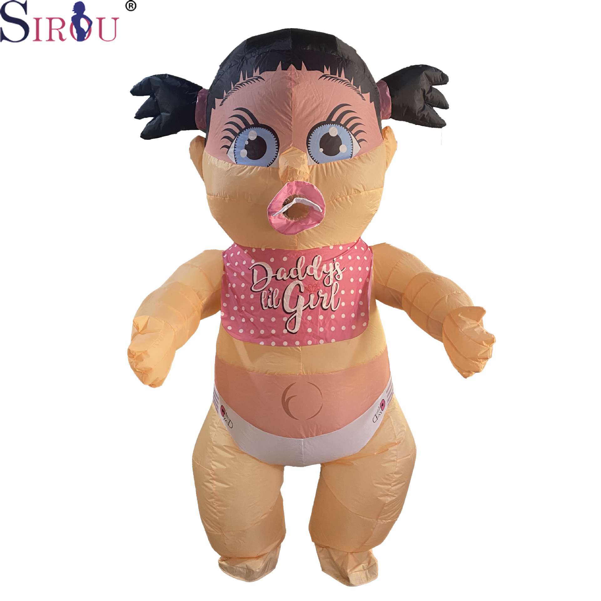 Transfronterizos trajes extraños fiesta divertida un par de bebés fiesta espectáculo de vacaciones vestido infláble para niños y niñas