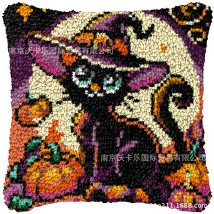 DIY Dog Cushion Carpet Embroidery Segment Embroidery Handmade Pillow Car Pillow Sofa Pillow Wool Embroidery Pillow Material Package Tool