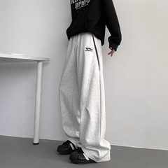 アメリカの小さい刺繍の運動の衛のズボンの男性の潮のブランドの高い街の格好いい重ポンドのカジュアルなズボンのゆったりしているストレートの構造のスポーツのズボン