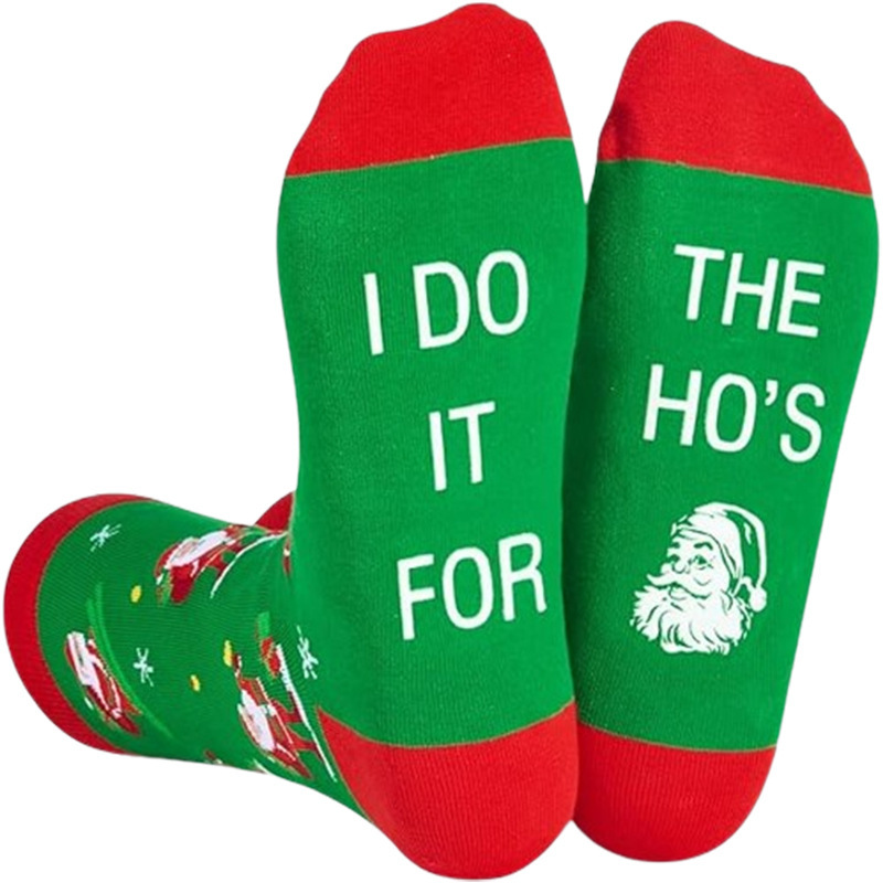 Foreign Trade Cross-Border Christmas Gift Socks Amazon High-Top Trendy Socks Casual Sports Cartoon Fun Floor Socks Foreign Trade Cross-Border Christmas Gift Socks Amazon High-Top Trendy Socks Casual Sports Cartoon Fun Floor Socks