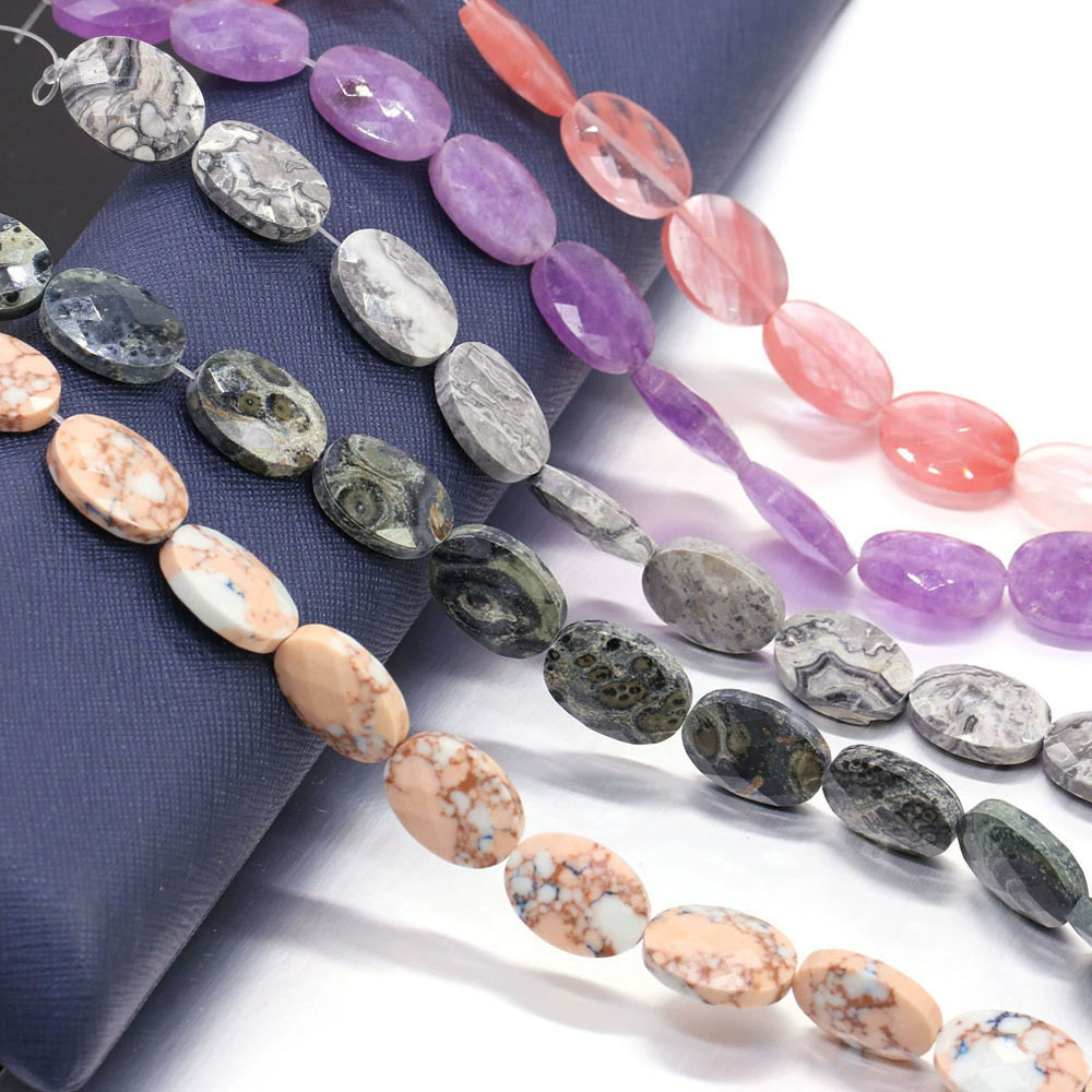 Овальный браслет из бисера с огранкой из натурального камня, ожерелье, ювелирные изделия, Женская ниша, высококачественные легкие Роскошные модные ювелирные аксессуары