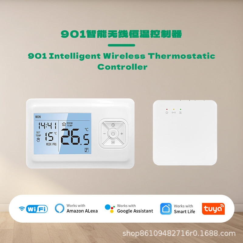 Graffiti WIFI wall-mounted stove thermostat water floor heating thermostat indoor home remote intelligent thermostat Graffiti WIFI wall-mounted stove thermostat water floor heating thermostat indoor home remote intelligent thermostat
