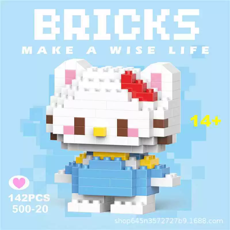 Мини-набор кубиков LEGO, 142–258 шт., подарочная коробка с персонажами и медвежатами
