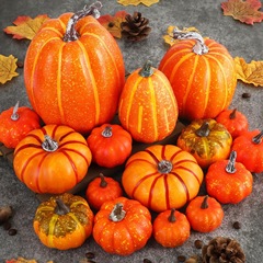 16個セット パンプキンモデル ハロウィン装飾小道具 野菜 キャビネットディスプレイ 写真撮影 早期教育 ヨーロッパ風工芸品
