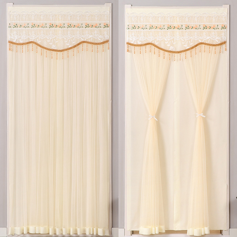 French-style door curtain, partition curtain for home use, bedroom, kitchen, privacy curtain, lined curtain, bathroom curtain, no-drill installation, ins-style French-style door curtain, partition curtain for home use, bedroom, kitchen, privacy curtain, lined curtain, bathroom curtain, no-drill installation, ins-style