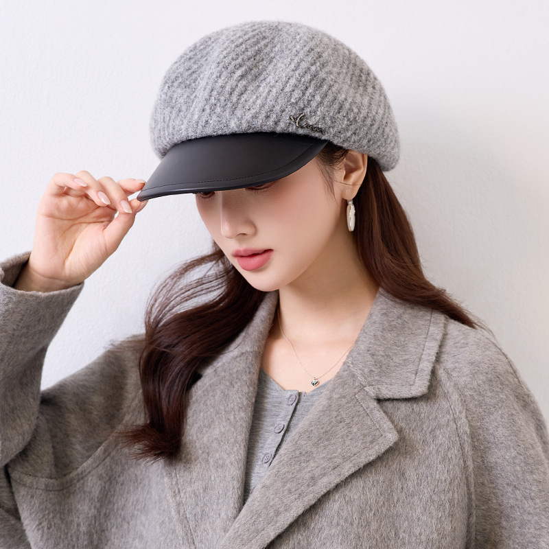 여성 가을 겨울 복고풍 베레모 심플 데일리 방풍 보온 프리사이즈 모자
