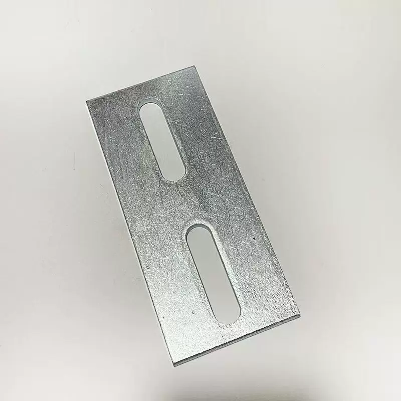 两个长孔预埋板冷镀锌预埋板热镀锌铁板幕墙后置预埋板预埋件铁板