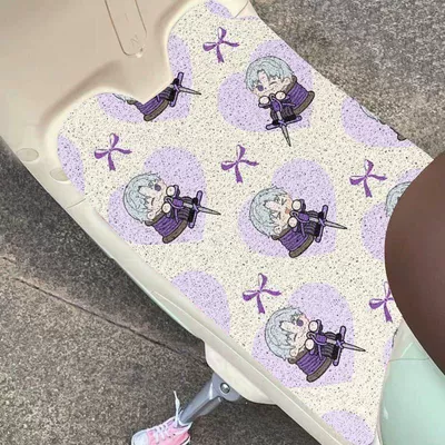 Deep Space Light Night Cartoon Silk Loop Cuttable Electric Vehicle Foot Mat Thickened Dirt-Resistant Foot Mat with Label Direct Sales Foot Mat (Avtomobil döşəmə paspasları) - zx-charlie-sue-3050-printed-cutting-wire-circle