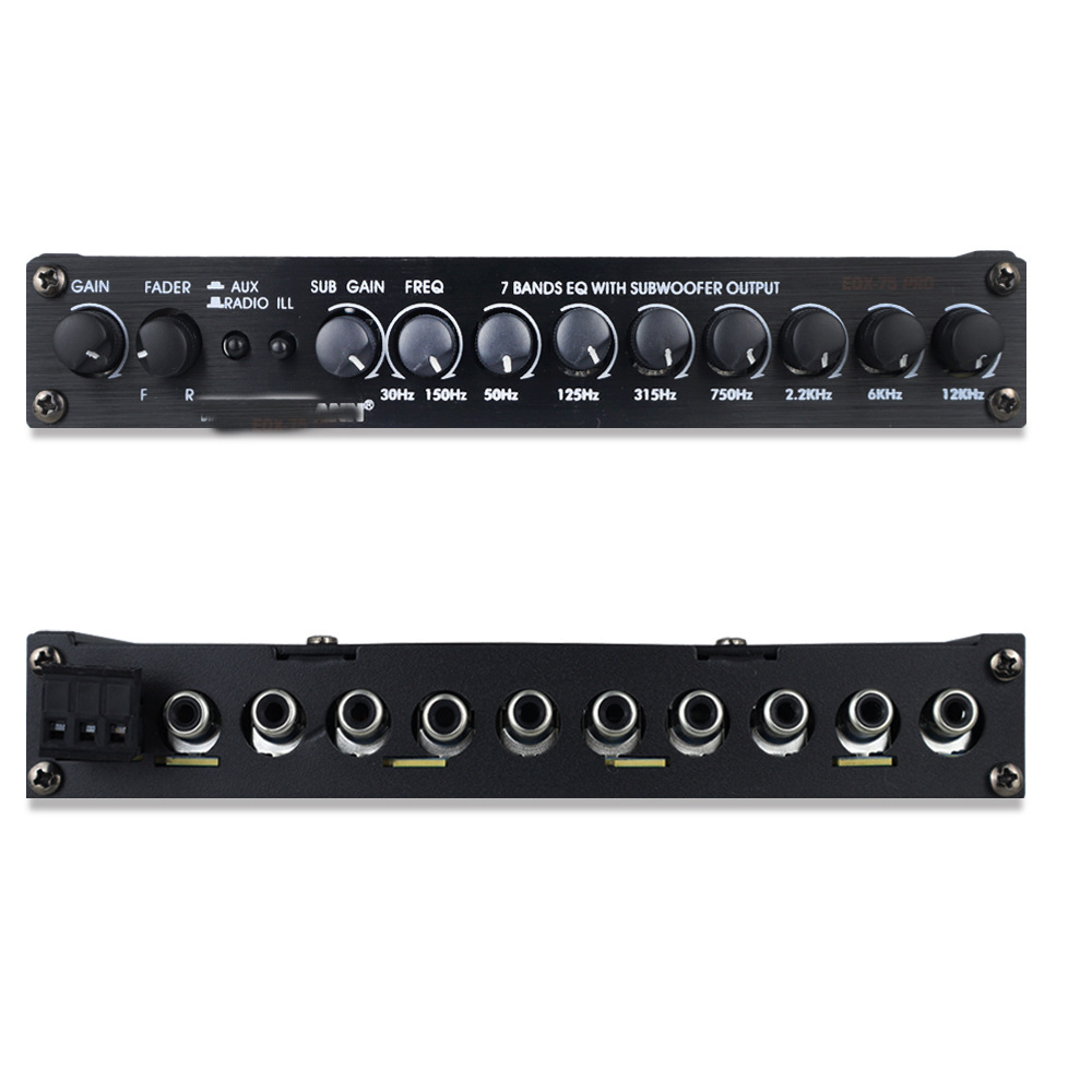 Cross-Border Hot-Selling Car Equalizer 7-Band Equalizer Car Audio Eq Tuning Crossover Amplifier Power Amplifier