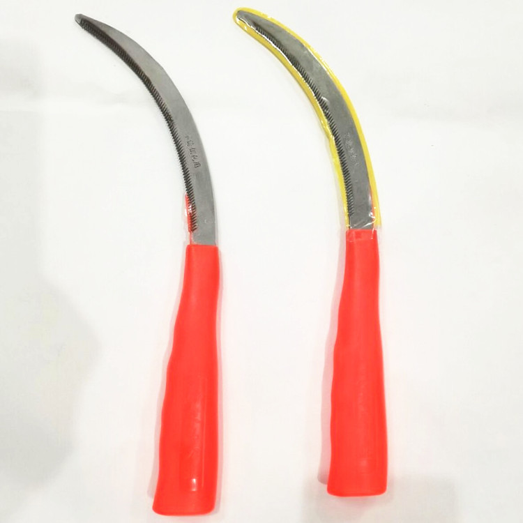 Serrated lawn mower, sickle, agricultural tools, small sickle/small saw sickle/stainless steel sickle/hoeing sickle