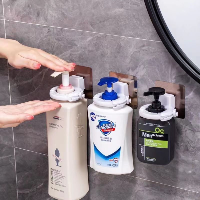 No-Drill Shampoo and Shower Gel Storage Rack, Bathroom Hand Soap Holder, Strong Load-Bearing, Waterproof, Moisture-Proof Adhesive