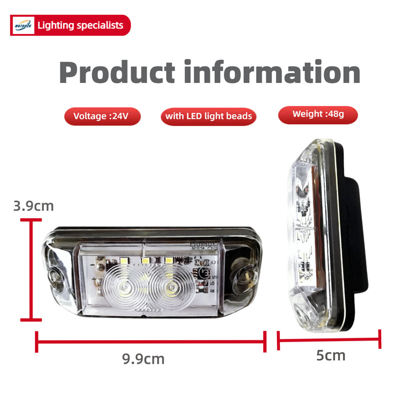 Luz de techo LED para camiones Mercedes-Benz Actros Axor Heavy Truck Signal Light Fabricant Accessories
