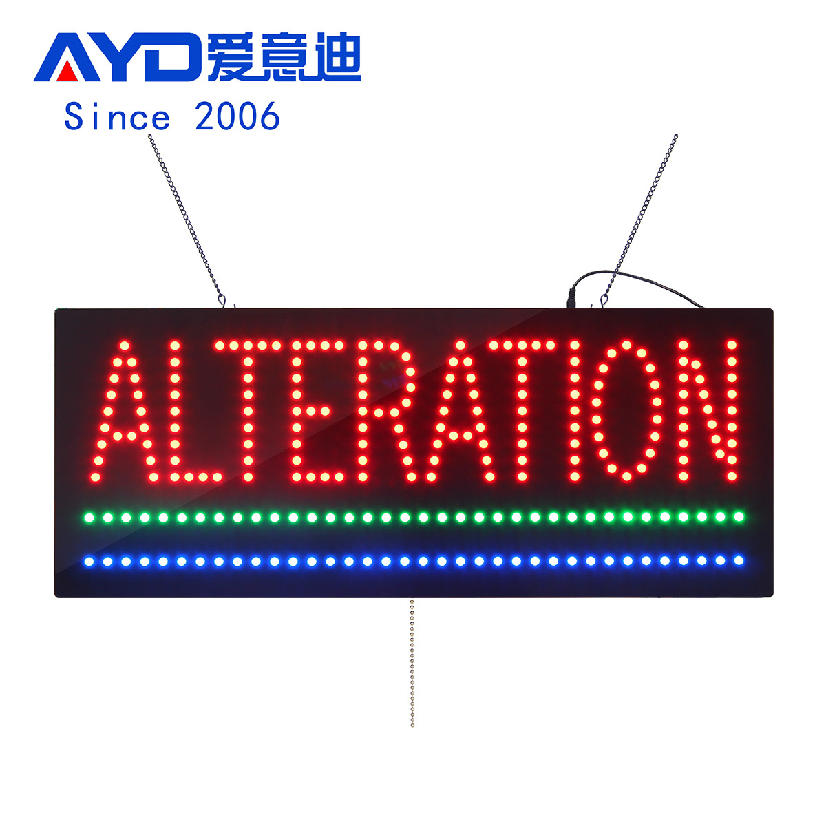 ALTERATION LED SIGN 发光招牌 门头招牌发光字闪光标识牌制 作