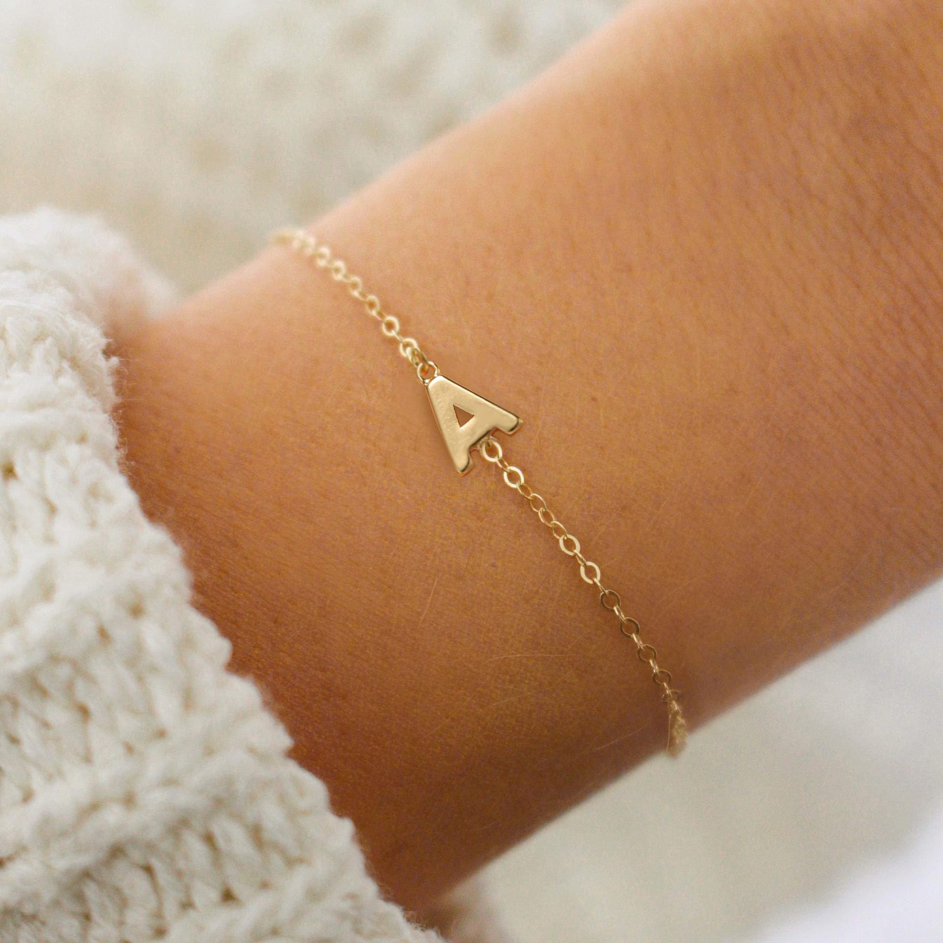 Elegant fashionable brand bracelet with letters