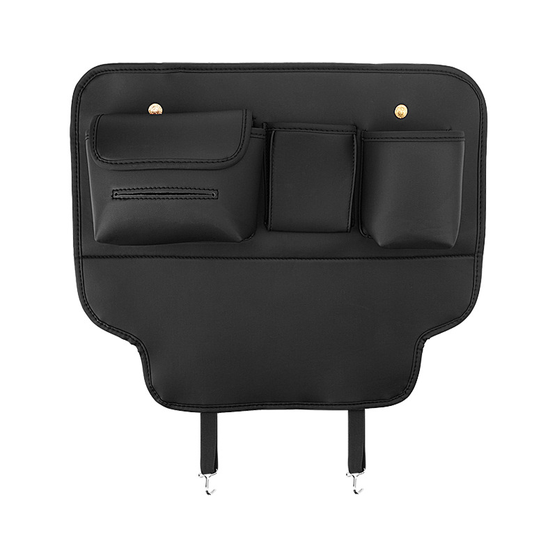 Universal Car seat back anti-kick pad, storage, decoration, full coverage, universal (Chair back anti-kick pad) - premium-black-note-car-logo-1-piece