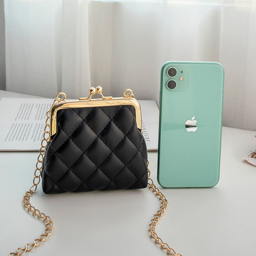 Women's Mini Wallet  New Diamond Embroidered Clip Lock Coin Purse Fresh and Cute Foreign Trade Small Wallet