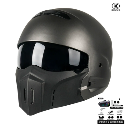 Motosiklet dəbilqələri pedal motorcycle combination full helmet - m-titanium-crystal-gray-bbluetooth-more-cost-effective