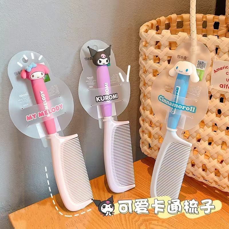 子猫と子犬の家族の髪をまっすぐにするコーム、コンパクトでポータブルな中空コーム、マッサージ用の柔らかい歯、かわいくてふわふわ|undefined