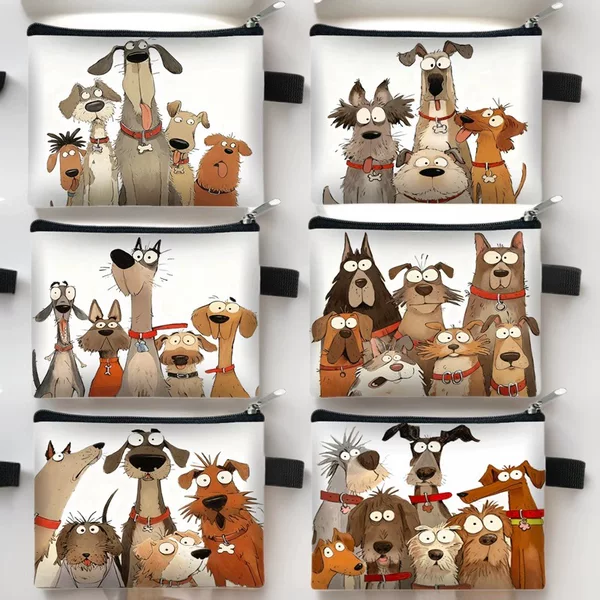 2025 New Cute Dog Hand Coin Purse Student Reward Card Bag Key Bag Coin Coin Storage Bag