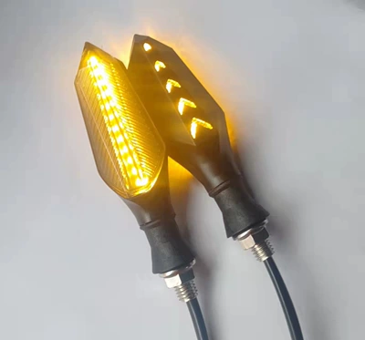 12V Daytime Running Light High Brightness | Dönmə işıqları - 12v-yellow-yellow-running-water