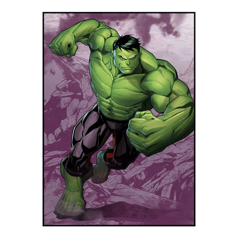 Декоративная картина (Marvel) герои «Мстители», водно-матовый холст, без рамы, несколько размеров