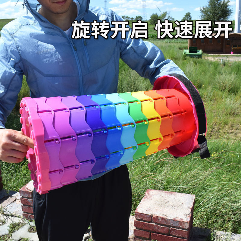 レインボー伸縮スツール折りたたみスツール屋外折りたたみ椅子旅行ポータブル超軽量ベンチ釣り|undefined