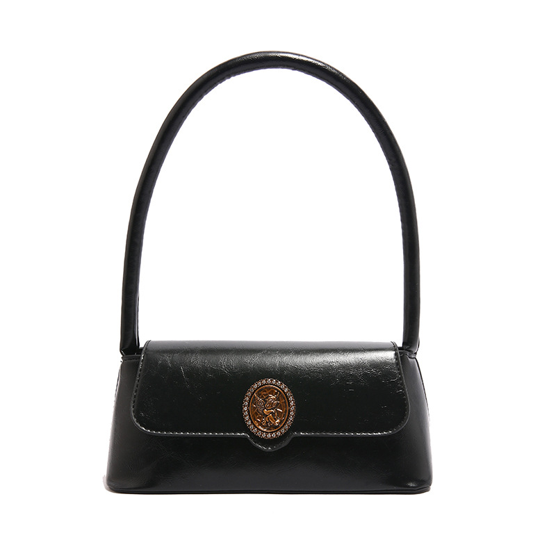 Bolsos retro de estilo extranjero para mujeres otoño y invierno 2024 nuevo estilo de moda bolsas de brazo de diseño de nicho bolsas de hombro
