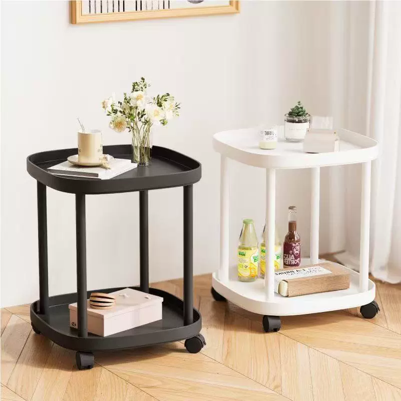 Приставной столик для дивана, мобильный журнальный столик, мини-столик для балкона в спальне, прикроватная полка, современная простая маленькая квартира