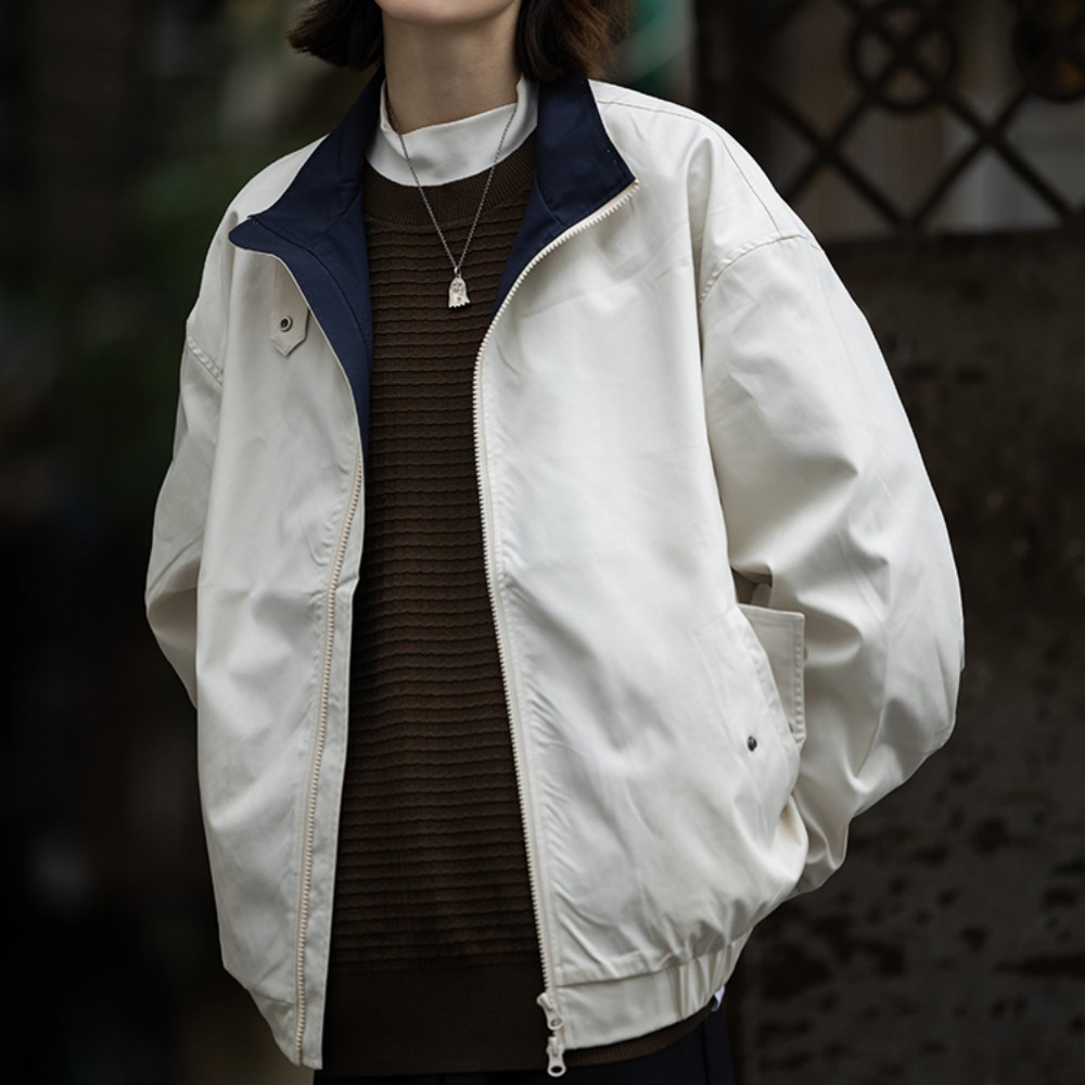 Retro spring autumn Japanese travel jacket for men and women
