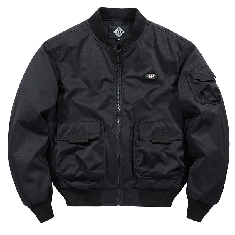 Куртка мужская осенне-зимняя Новинка, утолщенный хлопковый бейсбольный костюм с несколькими карманами, мужская куртка-Авиатор, топ 8908AJP