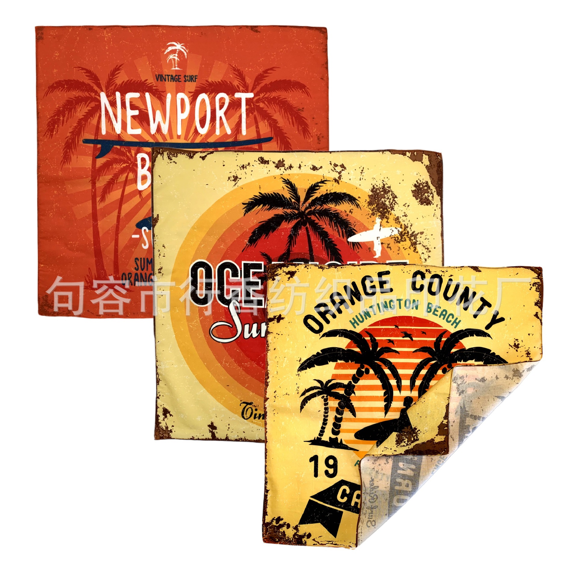 Cross-Border Supply Hip-Hop Square Scarf Custom-Made Outdoor Cycling Headscarf Custom-Made Bandana Wholesale